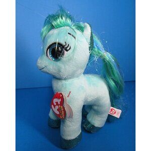 Ty Beanie Boos Topaz Teal Mint Blue Pony Horse Regular Soft Plush 8"